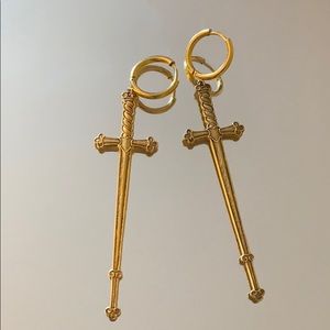 Sword earrings